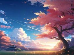 Sky Anime Background  ,desktop background wallpaper