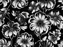 Black Wallpaper Flower  ,desktop background wallpaper