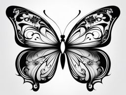 Butterfly tattoo designs,Exploring the artistic possibilities for butterfly tattoos. , color tattoo design, white background