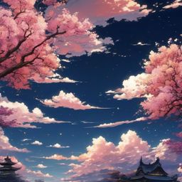 Anime Sky Wallpaper intricate details, patterns, wallpaper photo