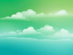 Background Green Blue-Grassy green fading into sky blue with soft cloud shapes  background wallpaper