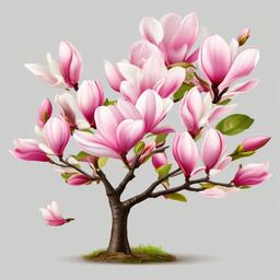 Spring Flower clipart - blooming magnolia tree  clipart