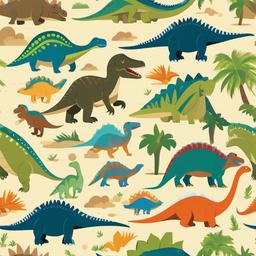 Free Dinosaur Clipart,Diverse collection of dinosaurs  vector clipart