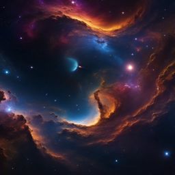 Space 4K Wallpaper - Unveil the beauty of the cosmos in ultra-high definition with 4K space wallpaper, where stars and galaxies create a mesmerizing tapestry of the universe.  intricate patterns, splash art, wallpaper art