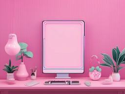 pink kawaii aesthetic wallpaper  ,desktop background wallpaper