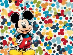 Mickey Mouse clipart - Mickey Mouse with a cheerful expression  