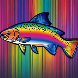 Rainbow Background Wallpaper - rainbow trout wallpaper  