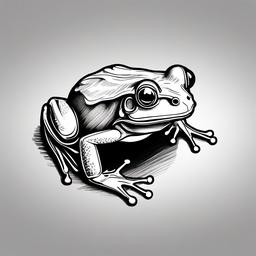 sketch of a frog  minimal rough sketch scribbles,doodles,black and white