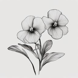 drawings of violets  minimal rough sketch scribbles,doodles,black and white