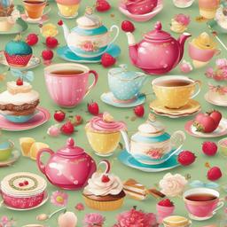 Party Background Wallpaper - tea party wallpaper  