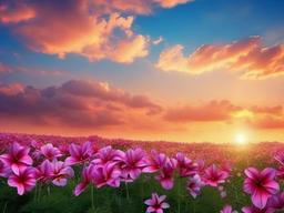 Sky Flower Background  ,desktop background wallpaper