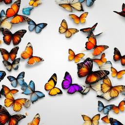 Butterfly Background Wallpaper - white butterflies background  