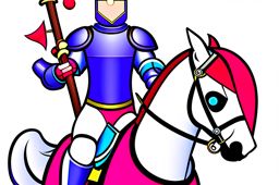 knight clipart - sir percival, a noble and honorable knight. 