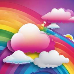 Rainbow Background Wallpaper - cloud and rainbow background  