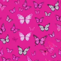 pink butterflies background  