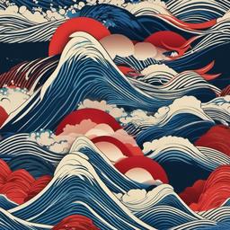 Wave Background Wallpaper - japanese wave wallpaper hd  