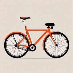 Bicycle Clipart - A bicycle for cycling adventures.  color vector clipart, minimal style