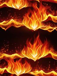 Fire Wallpaper - Golden flames with red-hot embers  background wallpaper