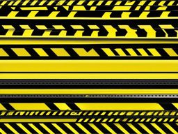 Construction Tape clipart - Yellow caution tape marking off a dangerous area., ,vector color clipart,minimal