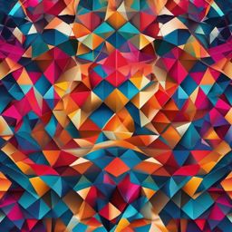 Aesthetic Background - Abstract Art at the Louvre Museum wallpaper splash art, vibrant colors, intricate patterns