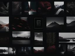 Dark Aesthetic Collage Wallpaper  ,desktop background wallpaper