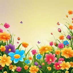 Flower Background Wallpaper - flower background cartoon  