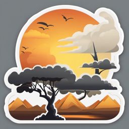 Tornado and Wind Emoji Sticker - Nature's fury, , sticker vector art, minimalist design