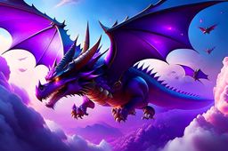 drakorix dragon soars through the skies. 