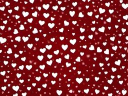 Hearts Background Red-Deep red with scattered white hearts, adding a romantic touch  background wallpaper