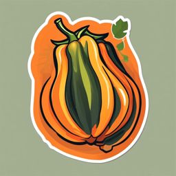 Papaya Sticker - Exotic and flavorful, a papaya-shaped burst of flavor, , sticker vector art, minimalist design
