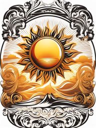 sun clipart - bright and radiant sun symbolizing warmth. 