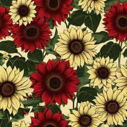 Sunflower Background Wallpaper - red sunflower wallpaper  