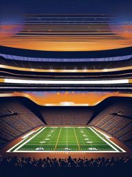 Football Wallpaper - Electric Atmosphere at Super Bowl Stadium  wallpaper style, intricate details, patterns, splash art, light colors