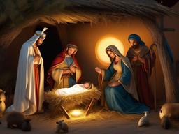 Background Nativity Scene  