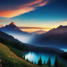 Mountain Background Wallpaper - sky and mountain background  