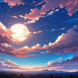 anime sky background  