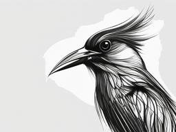 simple sketch of bird  minimal rough sketch scribbles,doodles,black and white