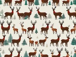 Christmas Deer Wallpaper  