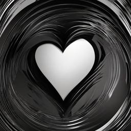 Heart Background Wallpaper - black background with broken heart  