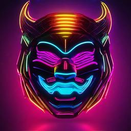 Neon Background Wallpaper - neon mask wallpaper 4k  