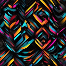 Black Background - Sleek and Modern Aesthetic wallpaper splash art, vibrant colors, intricate patterns