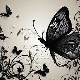 Butterfly Background Wallpaper - black butterfly wallpaper  