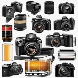 Camera clipart - camera with a film roll  