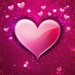 Heart Background Wallpaper - heart glitter background  