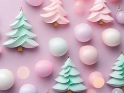 Pastel Aesthetic Christmas Wallpaper  