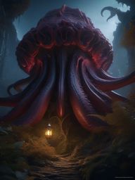 Mind Flayer Larva Raised by a Curious Scholar detailed matte painting, deep color, fantastical, intricate detail, splash screen, complementary colors, fantasy concept art, 8k resolution trending on artstation unreal engine 5