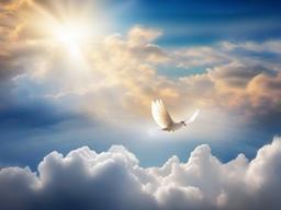 Heaven And Dove Background  