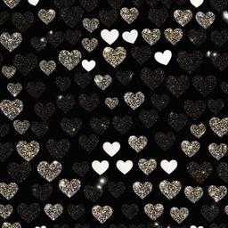 Heart Background Wallpaper - black glitter heart wallpaper  