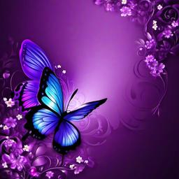Butterfly Background Wallpaper - wallpaper purple butterfly  