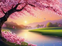 spring cherry blossom wallpaper  ,background wallpaper